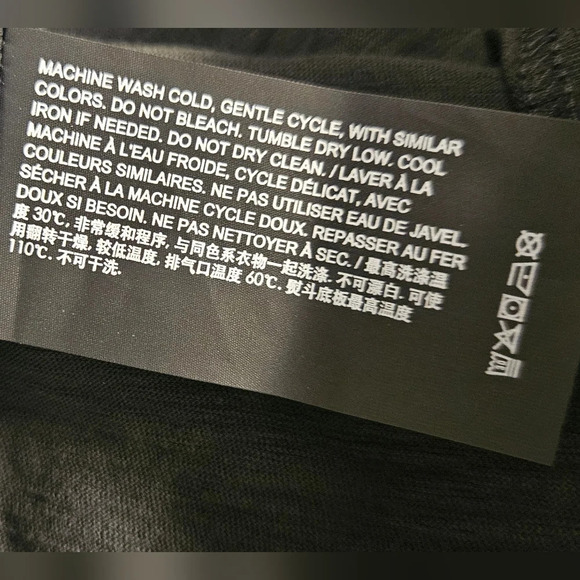 Theory Essential black Tee in Cosmos Slub 100% Cotton size XL - Picture 9 of 10